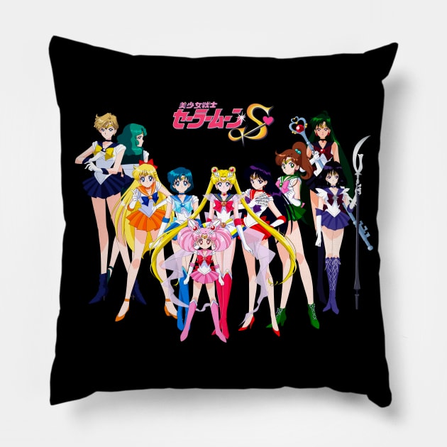 Sailor Team Sailor Moon Throw Pillow